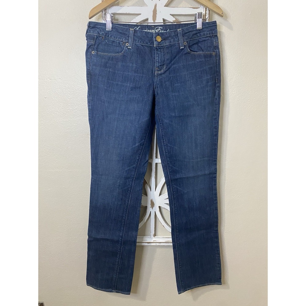 Y2K American Eagle Outfitters Size 8 AEO 77 Straight Jeans Size 32x33 *J326